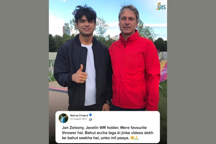 Neeraj Chopra with Jan Zelezny